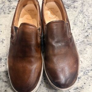 Bed Stu Brown Leather Slip-On Shoes